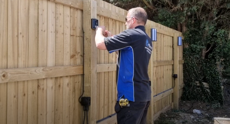 How to install outside garden bar lights using armoured cables